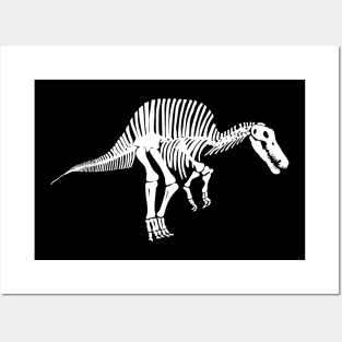 Terra Fossil Spinosaurus Dinosaur White Posters and Art